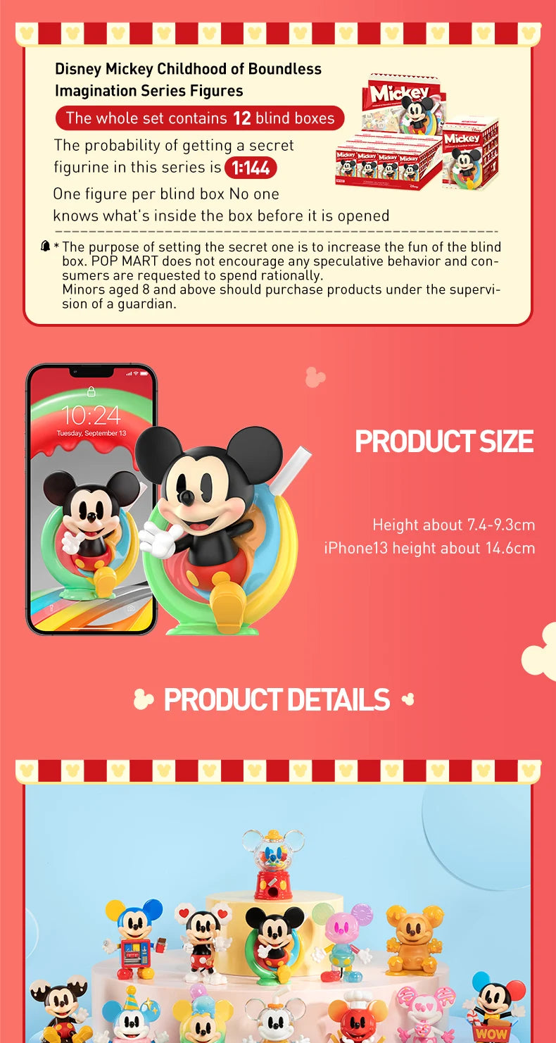 POP MART Disney Mickey – Collection Enfance de l’imagination