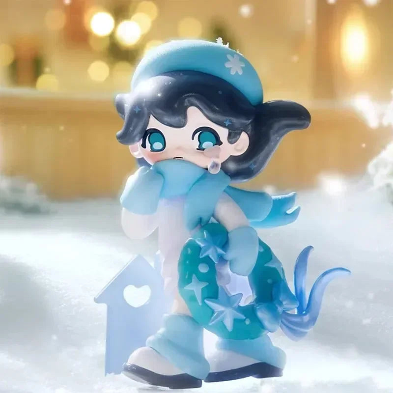 POP MART AZURA série de noël chaude véritable boîte aveugle jouets Kawaii Anime figurine Surprise boîte mystère…