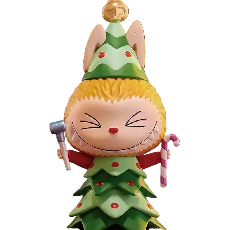Pop Mart Labubu Weihnachtsfigur aus PVC, 8 cm, Kawaii, Blindbox