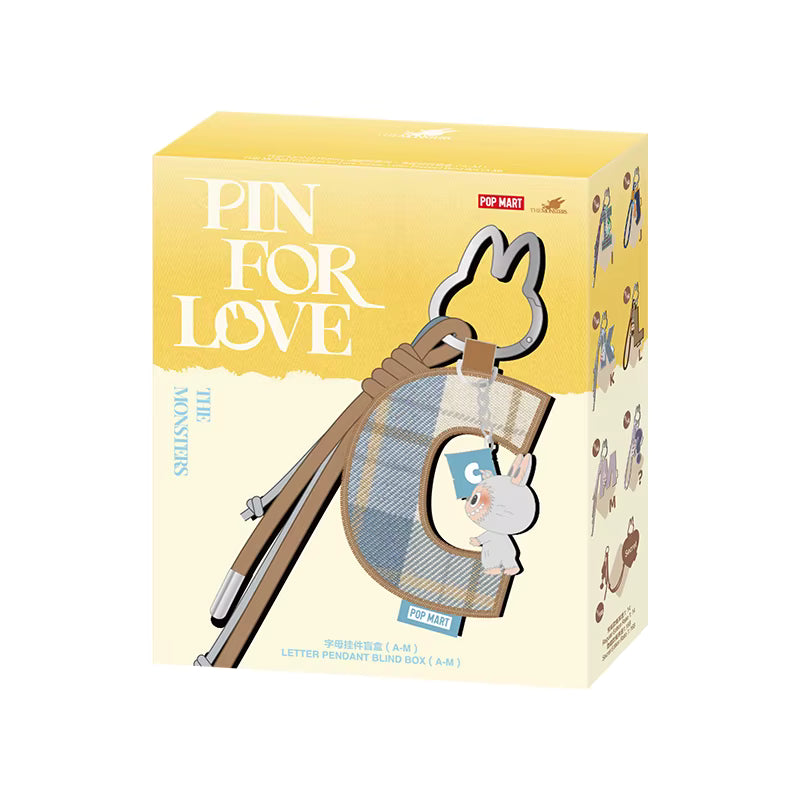 Pop Mart Pin for Love The Monsters Lettres — Blind Box