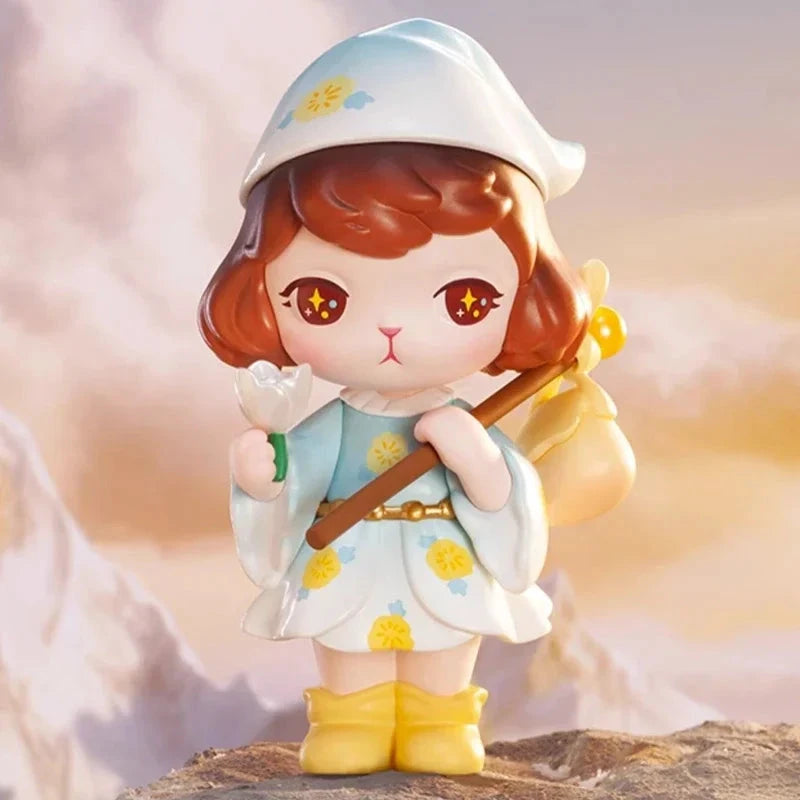 POP MART Mysteriöse Hasen-Tarot-Serie Blindbox Überraschungsbox Guess Bag Spielzeug Niedliche Puppe Anime Figur Schreibtischdekoration Kollektion