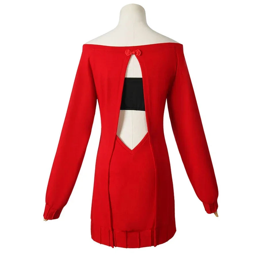 Cosplay-Kostüm Yor Forger – Spy x Family – Kleid und Perücke