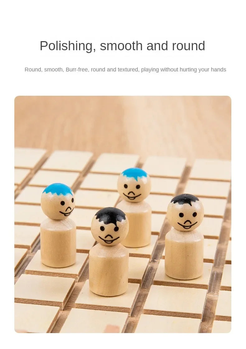 Jeu de Société Éducatif en Bois Montessori Édition Limitée Pour 2 À 4 Joueurs et Familles by Mon Labubu