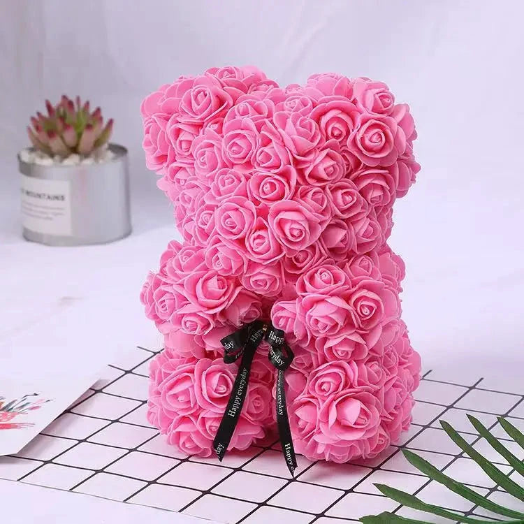 Rose Bear – Artificial Foam Rose Bear