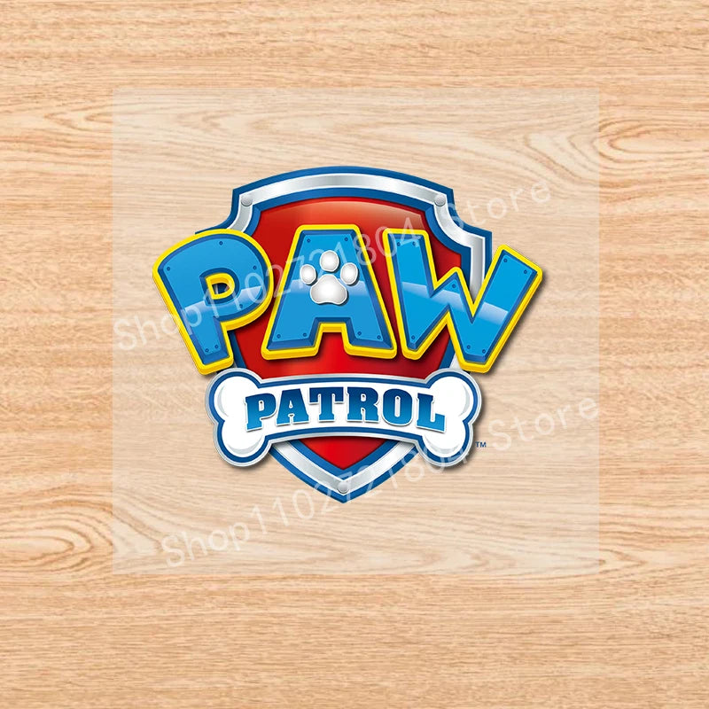 PAW Patrol-Autocollants de vêtements de dessin animé mignons, fer sur des patchs, autocollants de transfert de chaleur Anime Kawaii, cadeau de bricolage cool, fête de vacances
