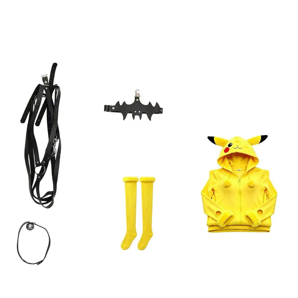 Mon Bubu Kawaii – Yellow Mouse Cosplay – Kawaii Plüsch-Jumpsuit
