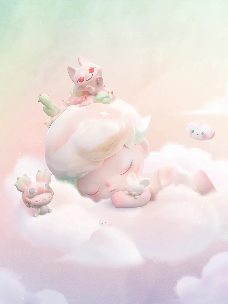 POP MART MEGA JUST DIMOO 400% Born by Dreams Serie Blindbox Guess Bag Schreibtischdekoration Niedliches Modell Geschenk Mädchenspielzeug Anime