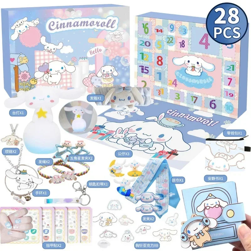 MINISO Hello Kitty Kuromi Calendrier de l’Avent Anime 24 Jours