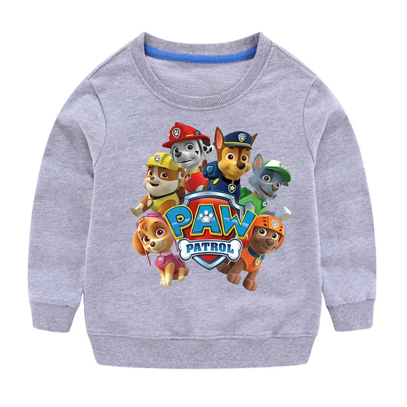 Sweat-shirt à capuche pour Sport, mignon, Paw Patrol, décontracté, dessin animé Paw Patrol, Patchwork, pull, automne, vêtements de Sport, cadeaux d'anniversaire, 2024