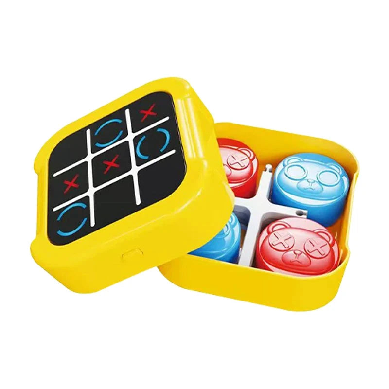 1 Stück elektronisches Tic-Tac-Toe-Schachbrett, multifunktionales Lernspielzeug für Kinder, interaktives Denkspiel, Spaß für Eltern und Kinder