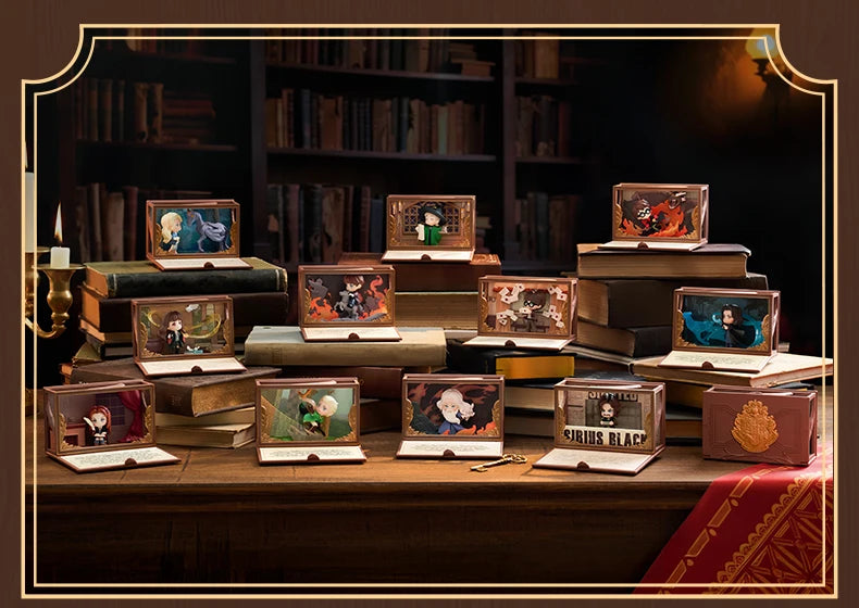 POPMART Harry Potter Poudlard série biographique boîte aveugle devinez sac jouets originaux poupée mignon Anime Figure ornements cadeau
