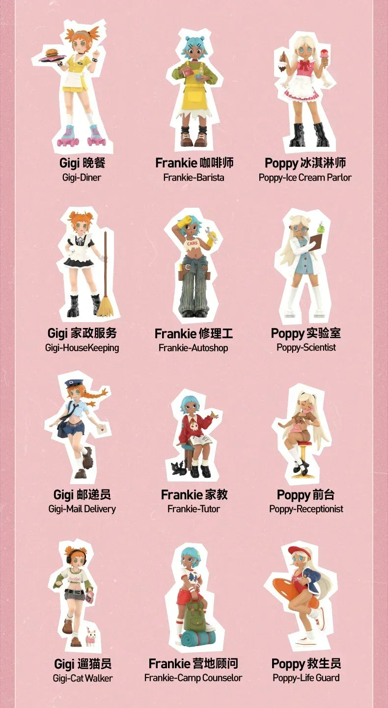 POP MART pêche émeute RUSH HOUR série boîte aveugle jouets Kawaii Anime figurine Caixa Caja Surprise boîte mystère…