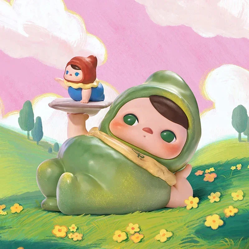 POP MART main dans la main série boîte aveugle jouets Kawaii Anime figurine Surprise boîte mystère poupées filles cadeau
