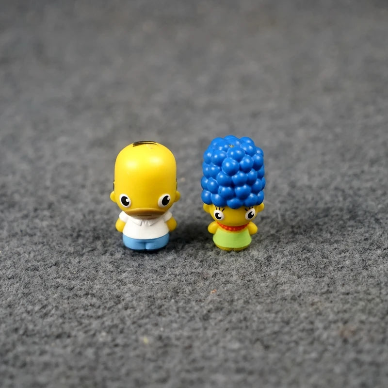 Simpsonas Bart Maggie Lisa Marge Zones er Figures, Décoration de gâteau de fête d'anniversaire, Figurines d'anime en PVC, Jouets pour enfants