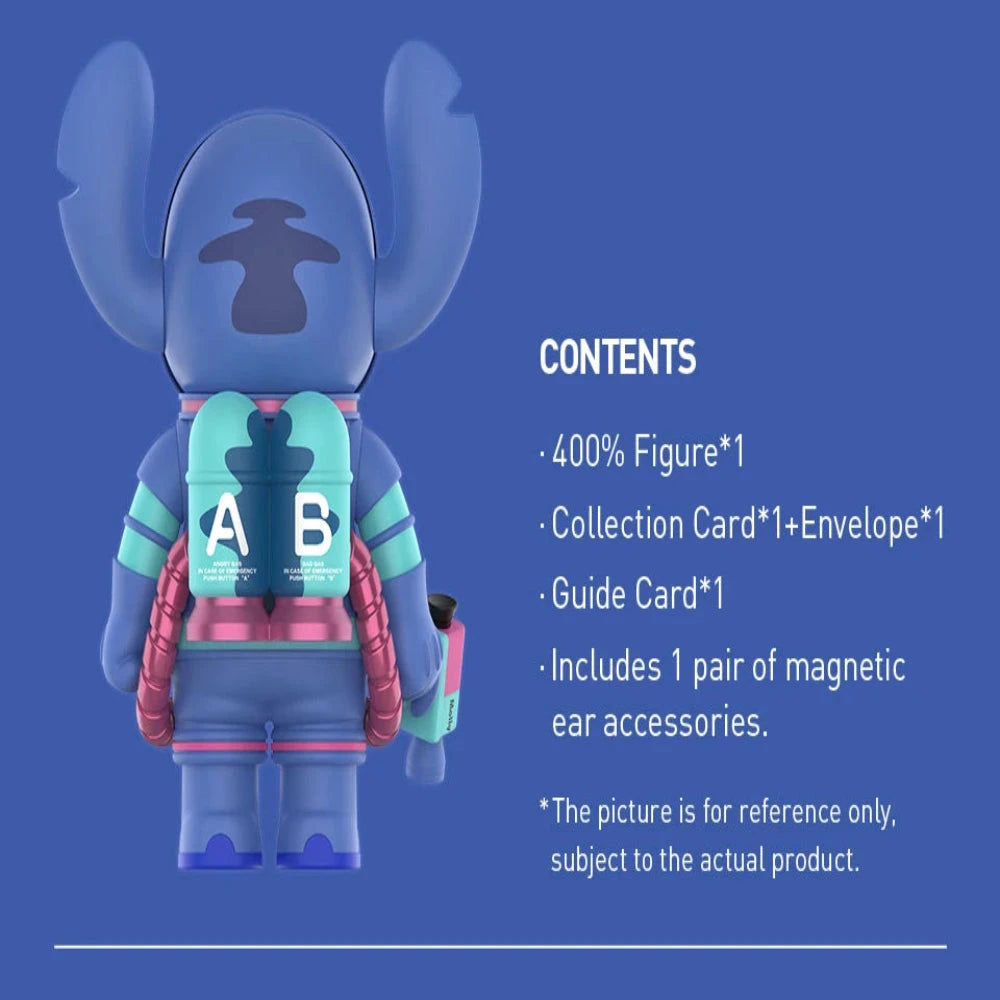 POP MART MEGA SPACE MOLLY 400% Stitch Serie Überraschungsbox Original Blind Box Guess Toys Beutel Ornament Figuren Heim- und Bürodekoration