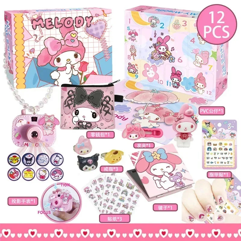 MINISO Hello Kitty Kuromi Calendrier de l’Avent Anime 24 Jours