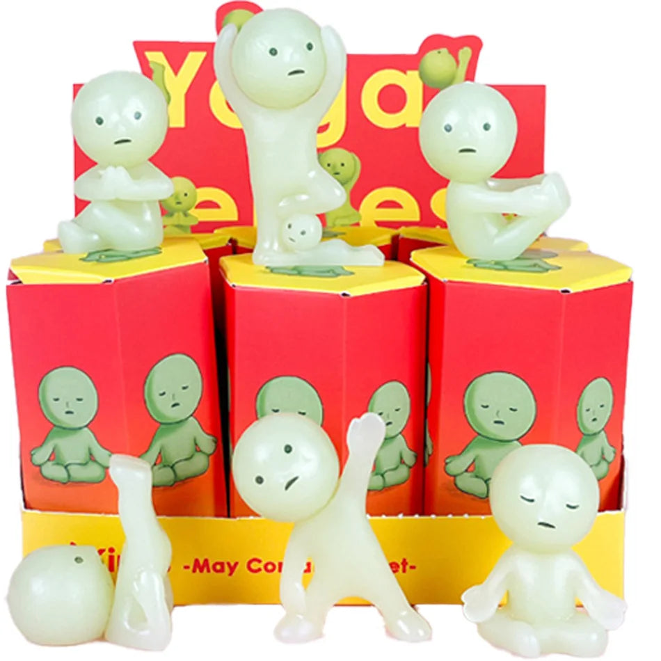 Nouvelle série de figurines luminescentes vertes, boîte mystère, figurines d'action, décoration de bureau, jouet pour…