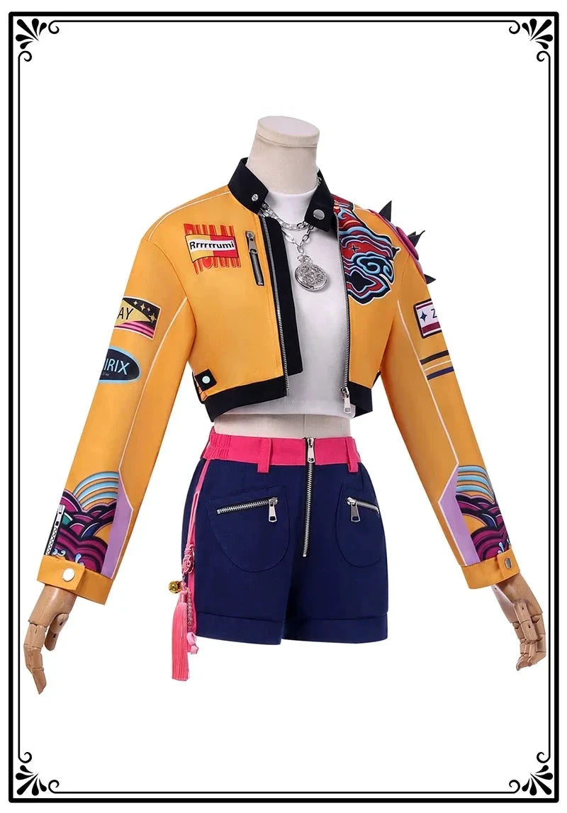 KPOP Rumi – Costume Cosplay Femmes Filles avec Perruque