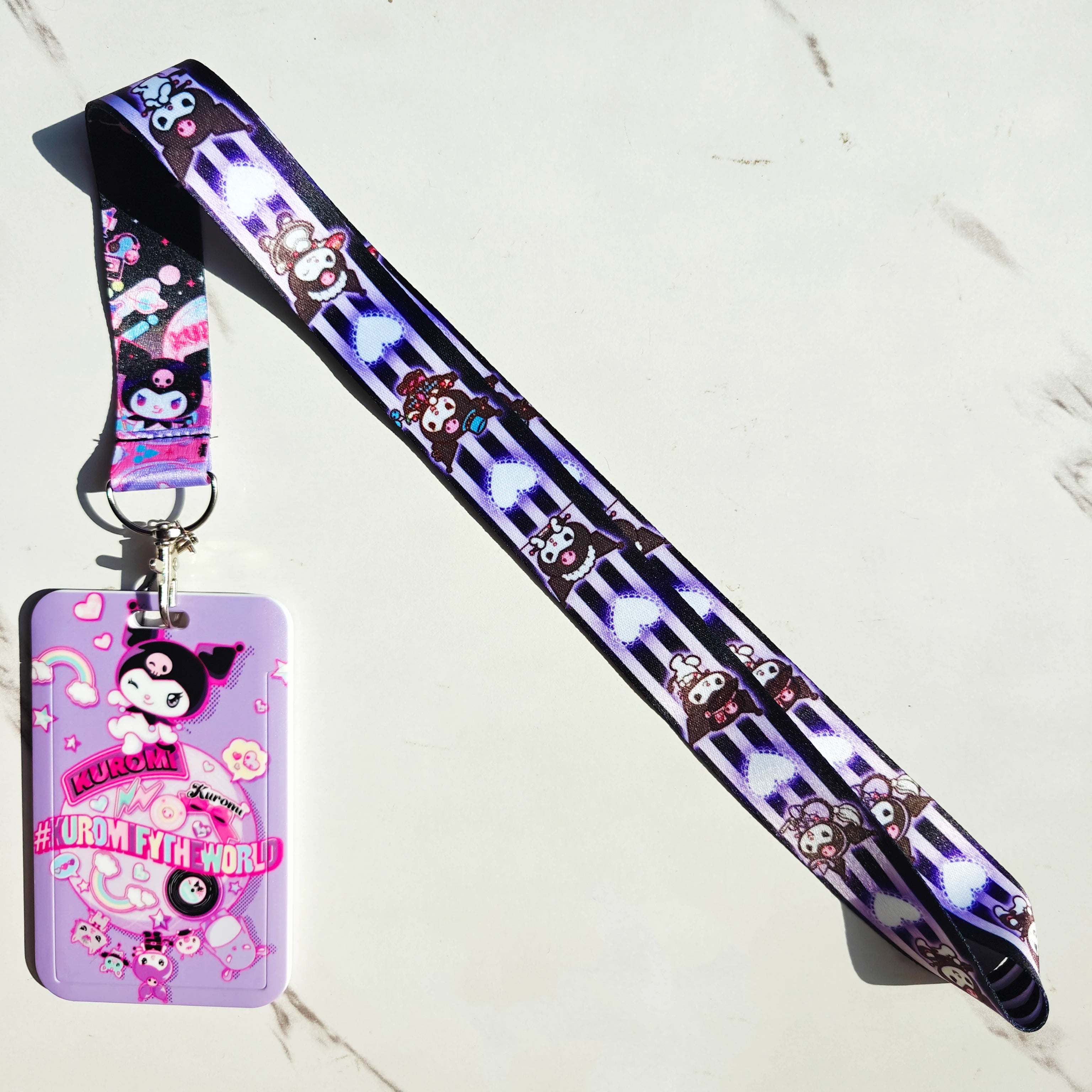 Anime Schlüsselband mit Ausweishalter – Multifunktionale Lanyard zum Umhängen