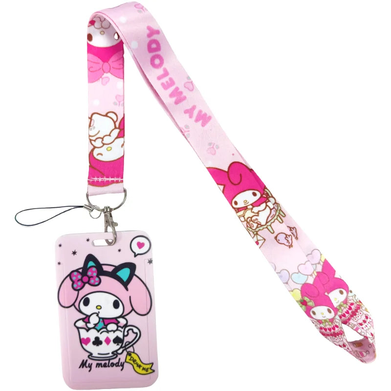 Anime Schlüsselband mit Ausweishalter – Multifunktionale Lanyard zum Umhängen