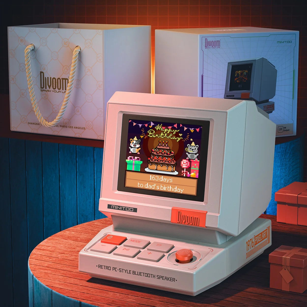 Retro Pixel Bluetooth-Lautsprecher – Divoom MiniToo