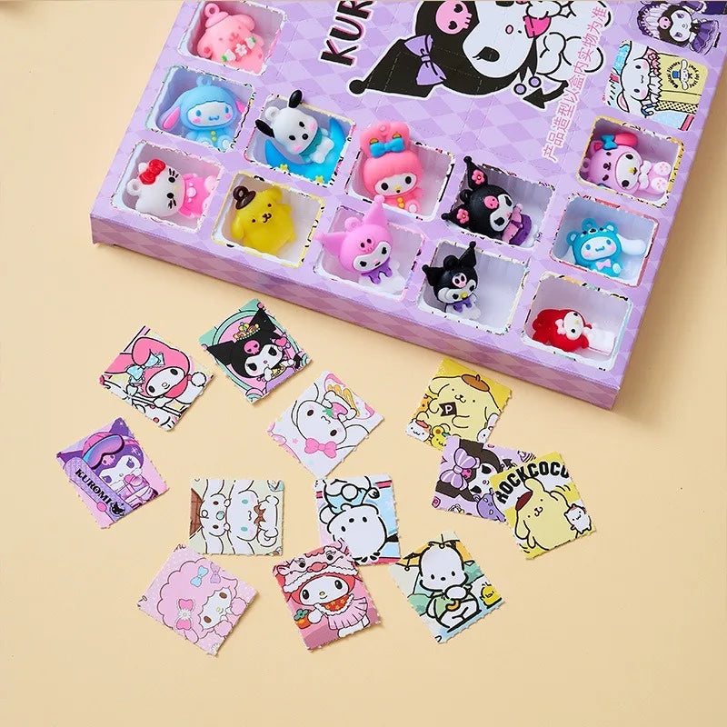 Sanrio Coffret Figurines Hello Kitty Kuromi Melody Collection Exclusif Coffret Cadeau by Sanrio