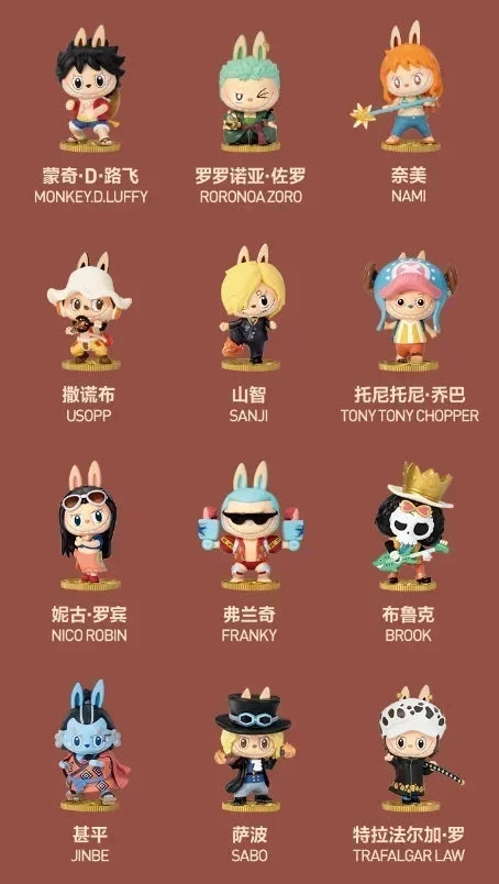 POP MART THE MONSTERS X One Piece Series Blind Box Toys Kawaii Anime Figure Surprise Mystery Box Dolls Girls Gift