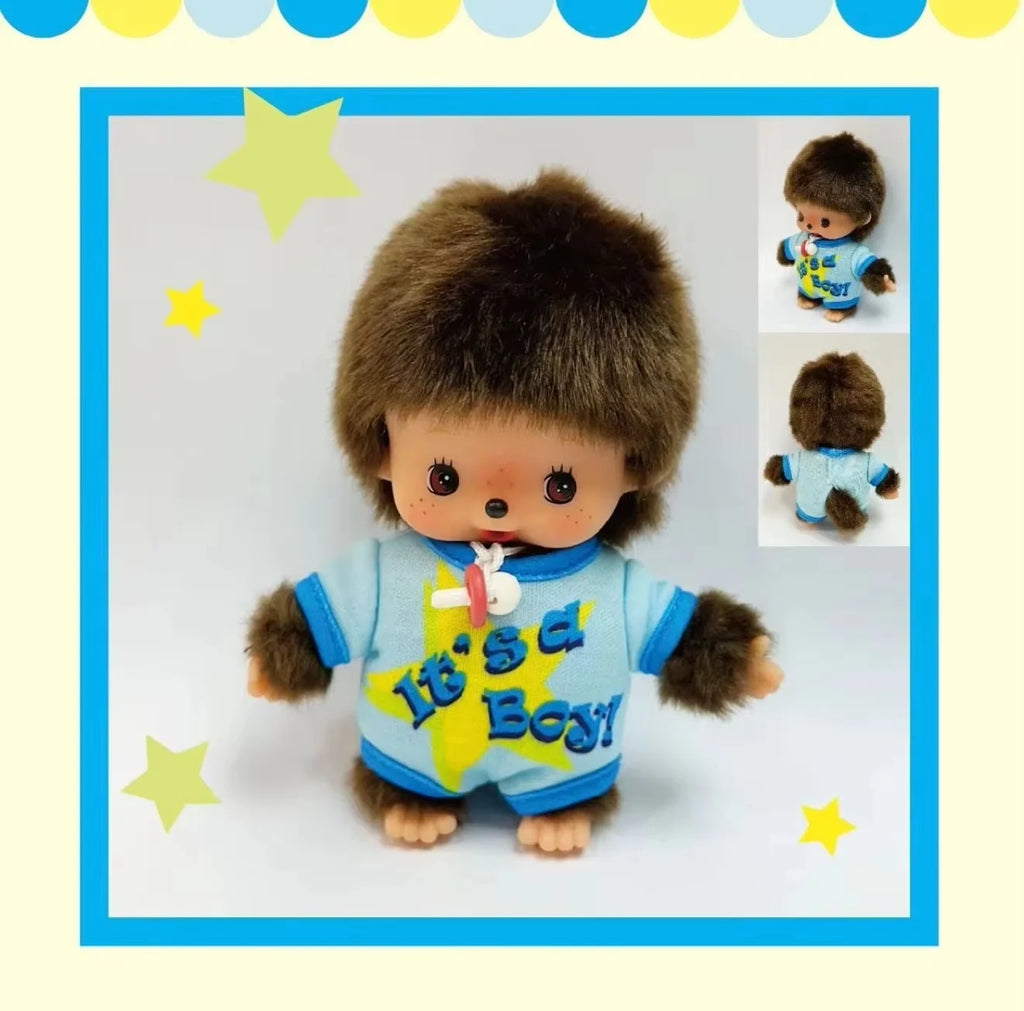 Bandai Monchhichi Baby Porte-Clés Peluche Édition Limitée Garçon Et Fille Collection by Bandai