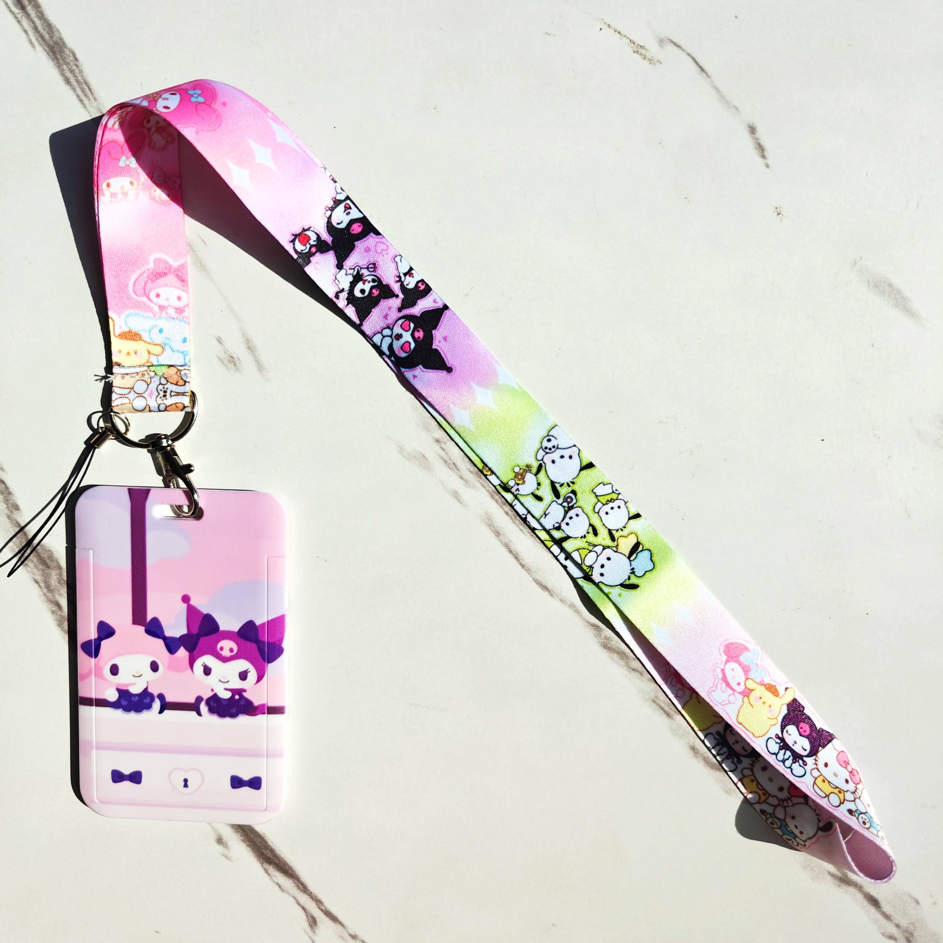Anime Schlüsselband mit Ausweishalter – Multifunktionale Lanyard zum Umhängen