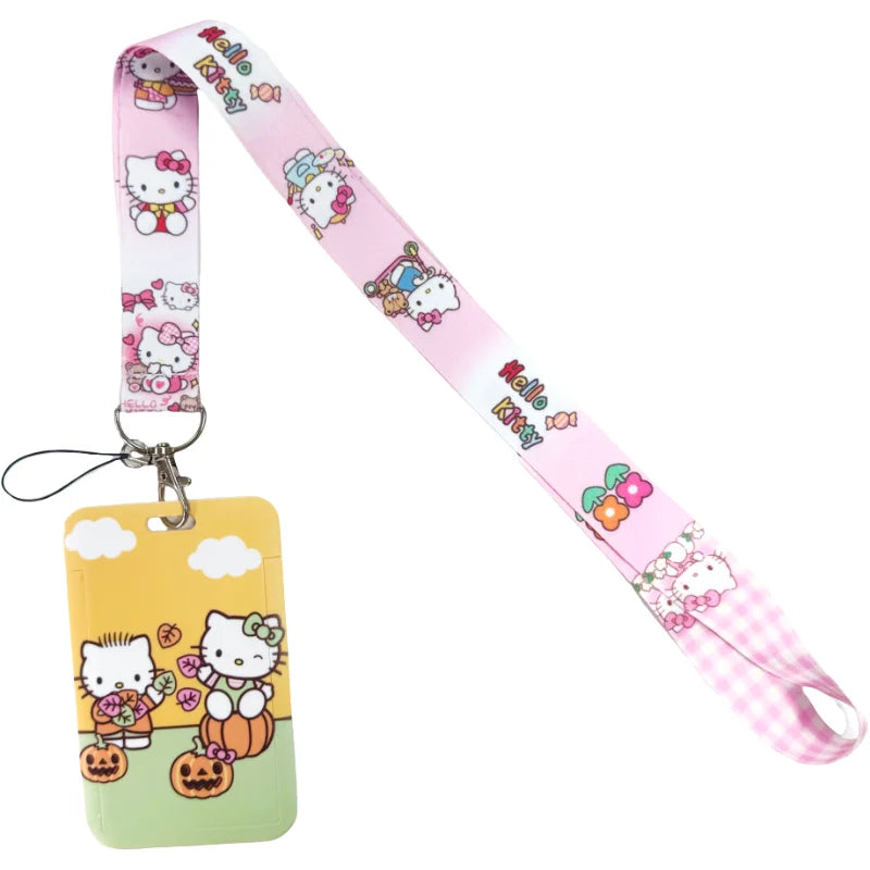 Anime Schlüsselband mit Ausweishalter – Multifunktionale Lanyard zum Umhängen