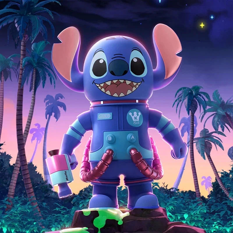POP MART MEGA SPACE MOLLY 400% Stitch Serie Überraschungsbox Original Blind Box Guess Toys Beutel Ornament Figuren Heim- und Bürodekoration