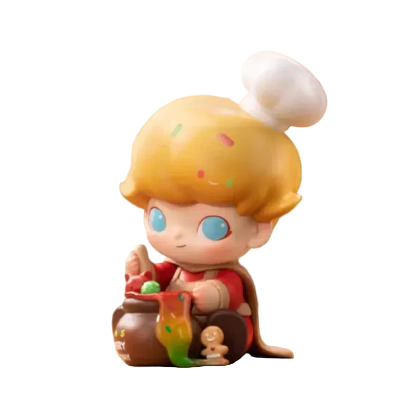 POP MART Dimoo Schneemann Serie Buchstaben Blindbox Anime Figur Guess Bag Ornament Figuren Heimdeko Puppen Geschenk