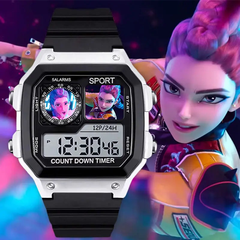 KPop Demon Hunters LED montres numériques Anime femmes montre électronique bracelet en Silicone dessin animé Sport de plein air montre-bracelet horloge cadeaux