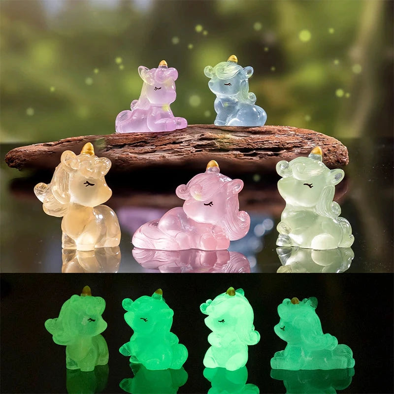 Light-Up Miniature Unicorn Statue