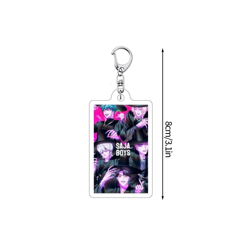 Porte-clés esthétique pour sac Kpop, chasseur de démons, tigre, fournitures de fête, Badge pour Fans, cadeaux de fête