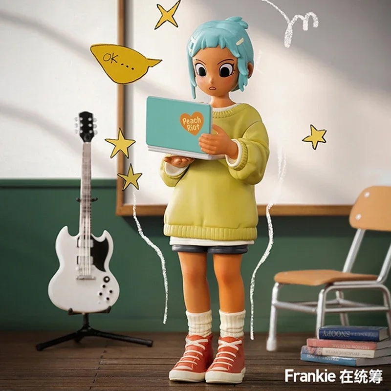 POP MART – boîte aveugle de la série Peach Riot Rise Up, jouets, figurine d'action Anime Kawaii, boîte mystère…