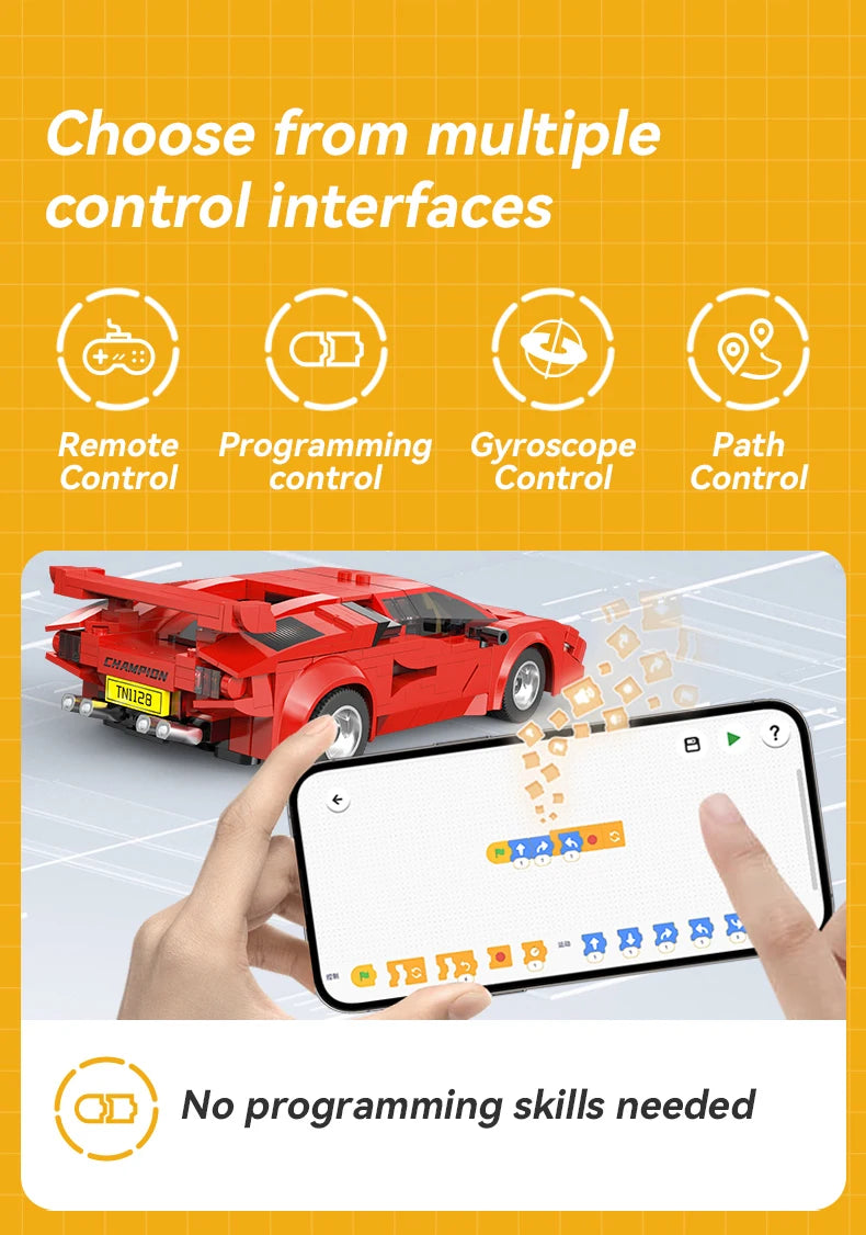 Cada 1:20 RC Voiture De Course En Blocs De Construction Ville Technologique Édition Limitée by Mon Labubu