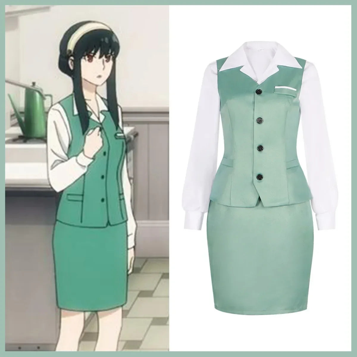 Yor Forger Cosplay-Kostüm – SPY×FAMILY – Outfit und Perücke