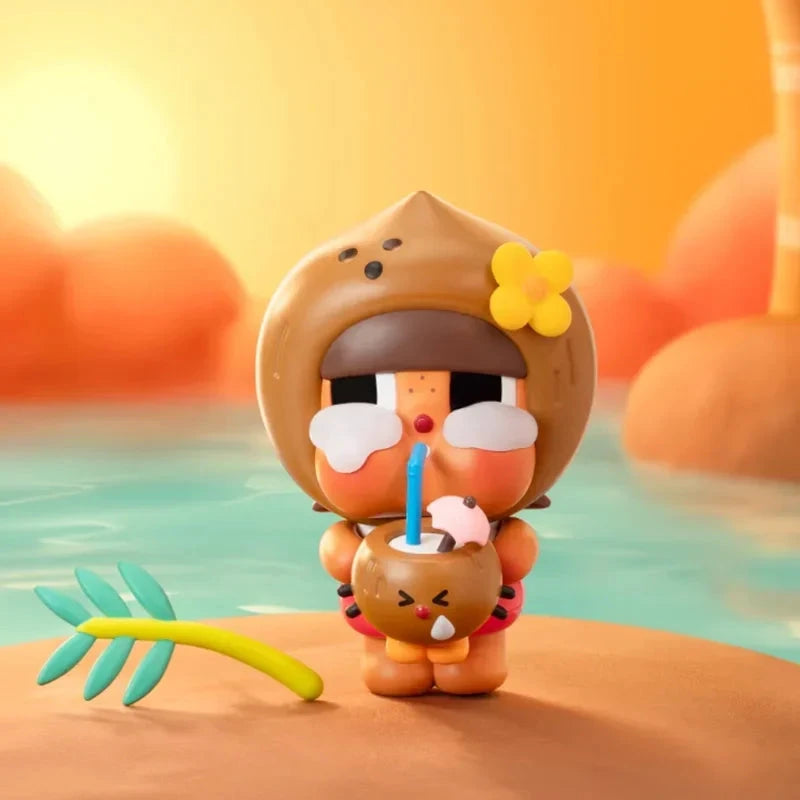 POP MART Crybaby Popbean Coconut King & Coconut Green Hanging Card