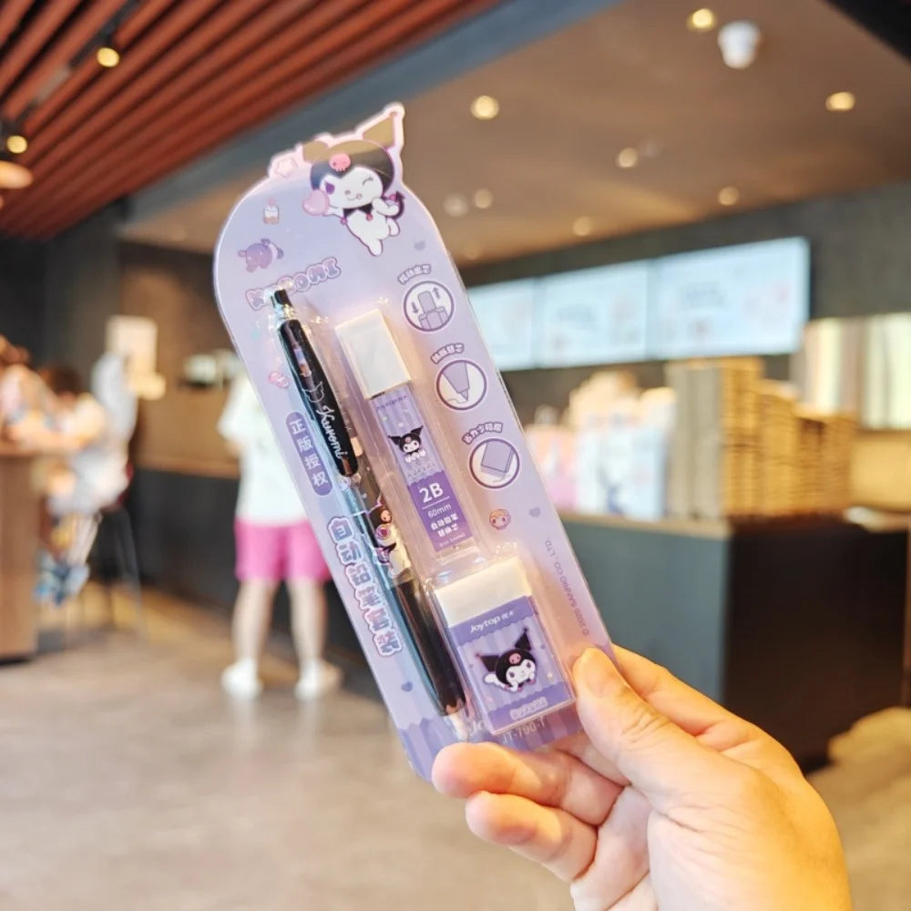Druckbleistift Kuromi Melody – Kawaii Schreibwaren-Set