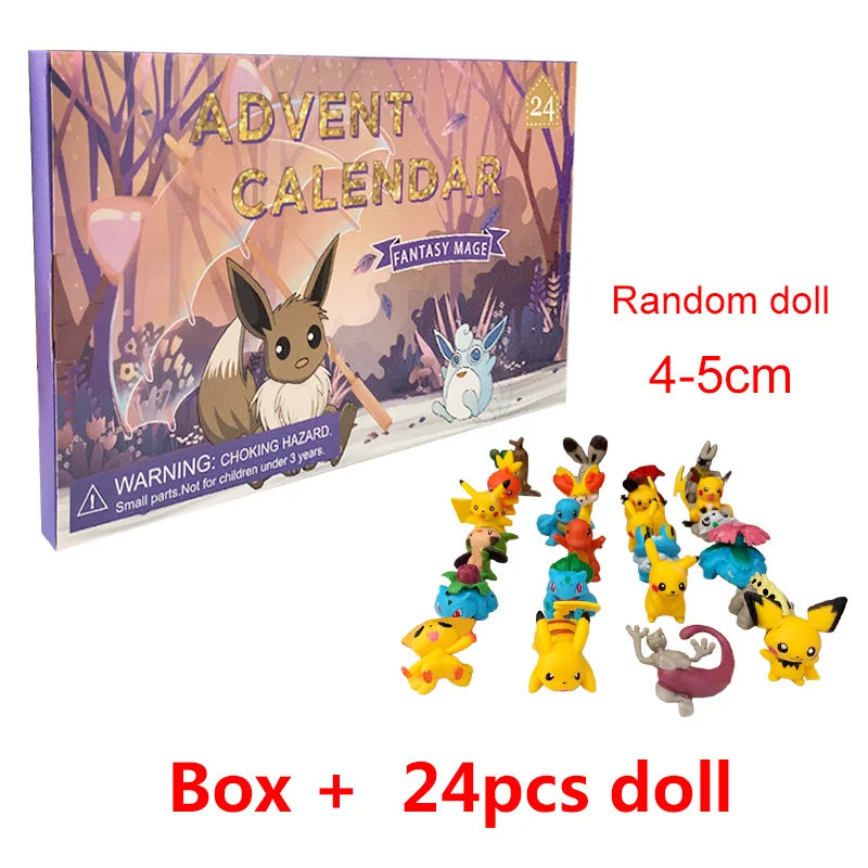 Mon Bubu Kawaii – Calendrier de l'Avent Naruto 2025 – Coffret 24 Figurines PVC