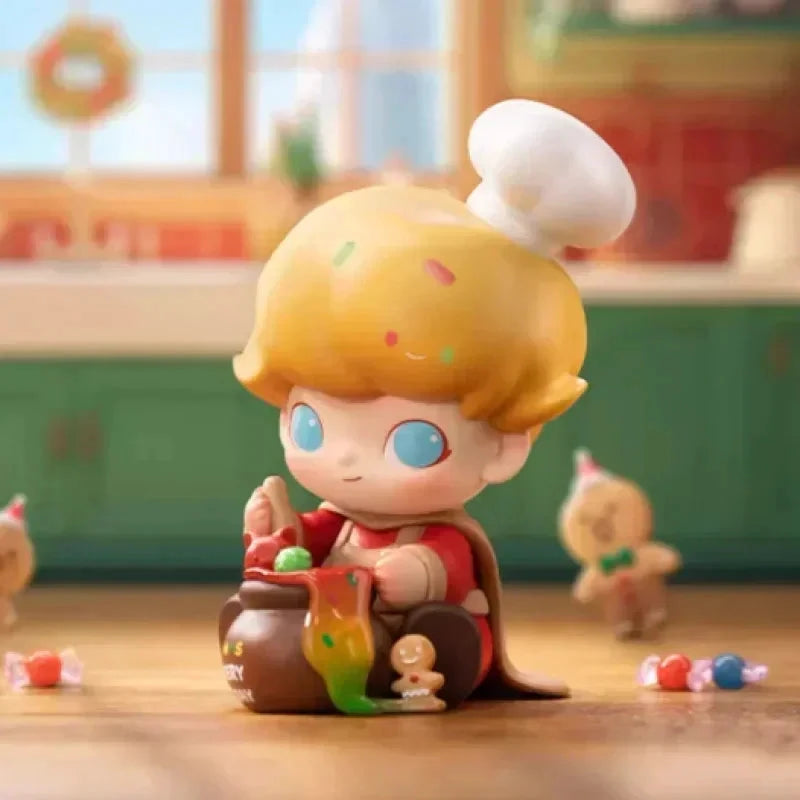 POP MART Dimoo Schneemann Serie Buchstaben Blindbox Anime Figur Guess Bag Ornament Figuren Heimdeko Puppen Geschenk