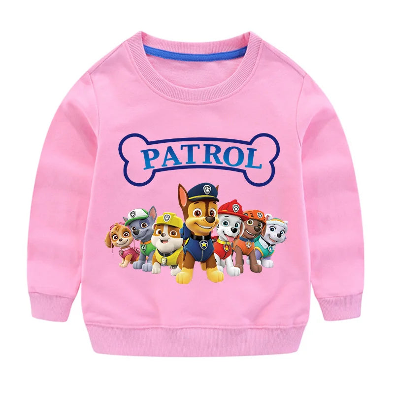 Sweat-shirt à capuche pour Sport, mignon, Paw Patrol, décontracté, dessin animé Paw Patrol, Patchwork, pull, automne, vêtements de Sport, cadeaux d'anniversaire, 2024