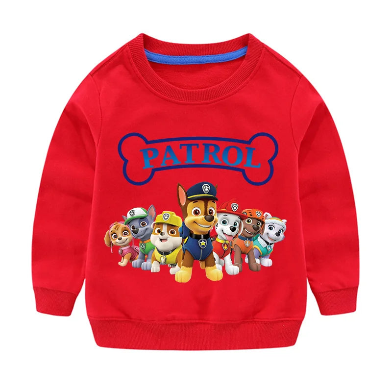Sweat-shirt à capuche pour Sport, mignon, Paw Patrol, décontracté, dessin animé Paw Patrol, Patchwork, pull, automne, vêtements de Sport, cadeaux d'anniversaire, 2024