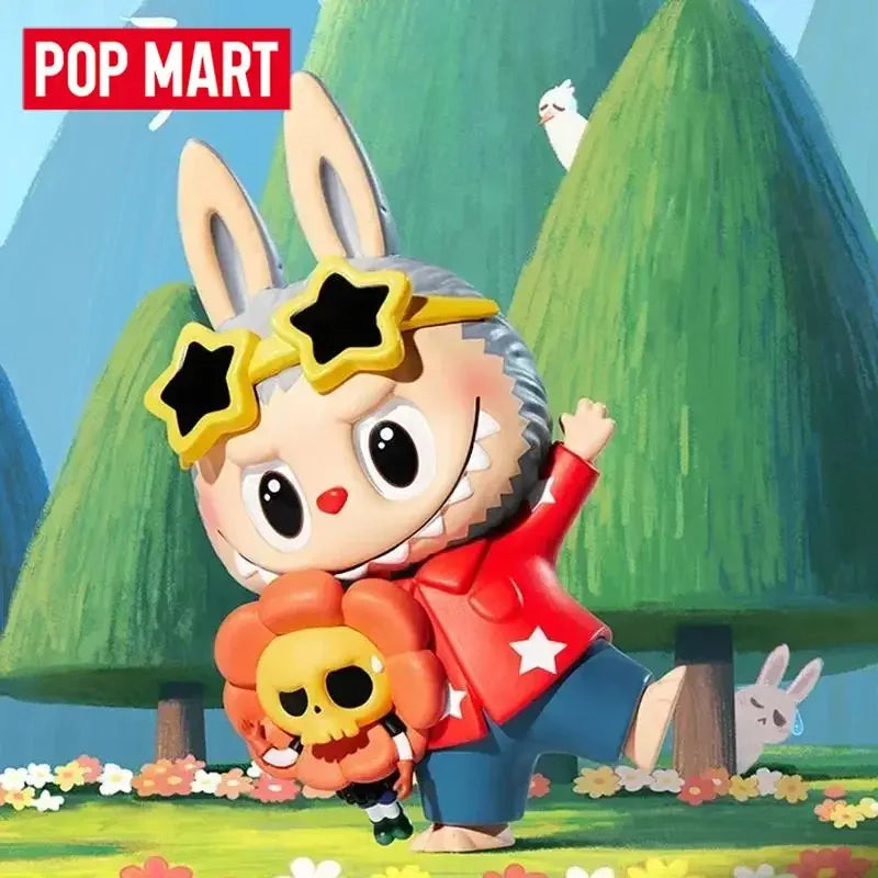 POP MART main dans la main série boîte aveugle jouets Kawaii Anime figurine Surprise boîte mystère poupées filles cadeau