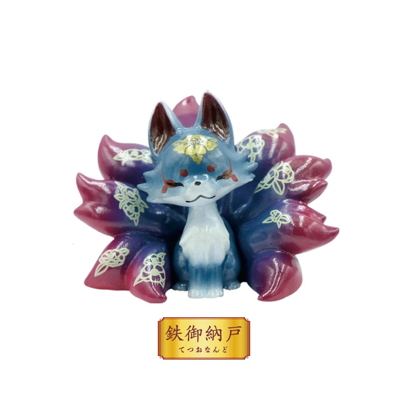 Figurine Renard à Neuf Queues Flower Bud – Série Four Seasons