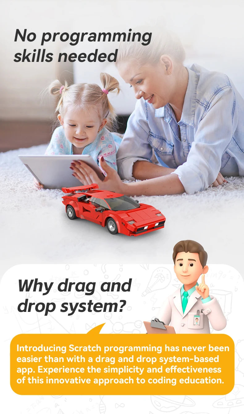 Cada 1:20 RC Voiture De Course En Blocs De Construction Ville Technologique Édition Limitée by Mon Labubu