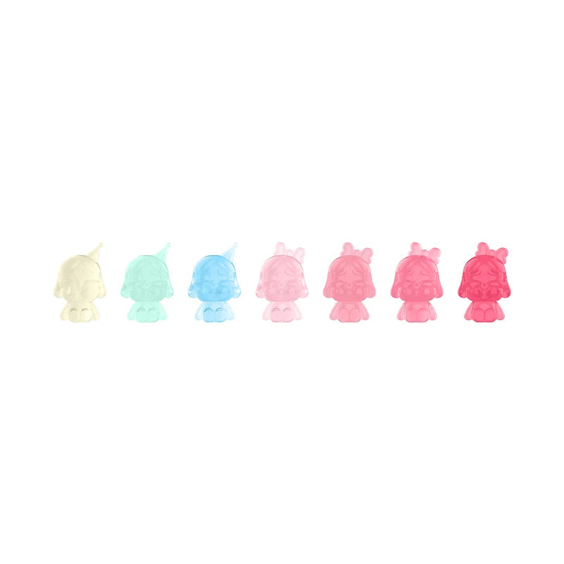 POP MART POP BEAN CRYBABY MINI FIGURE - Ensemble arc-en-ciel / Ensemble de couleurs dégradées