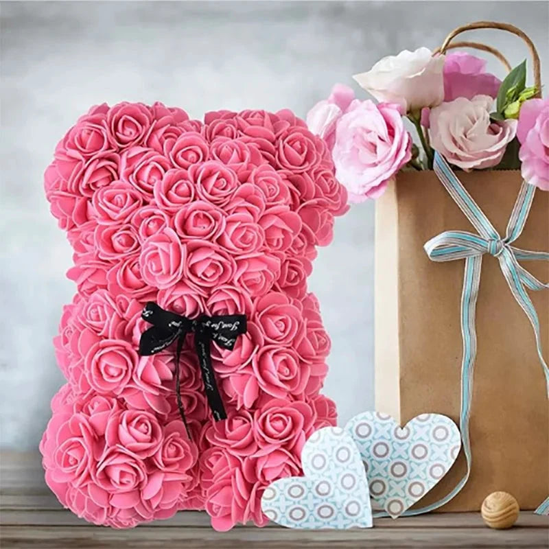 Rose Bear – Artificial Foam Rose Bear
