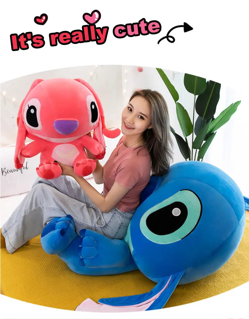 MINISO Peluche Géante Lilo et Stitch Couple 60 Cm Collection Ultra Douce Édition Limitée by Mon Labubu
